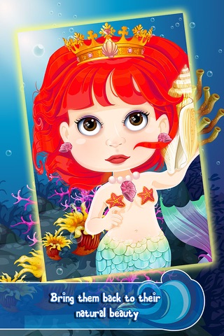 Little Mermaid Hair Salon Doctor - my baby prom make-over & spa games for girl kids screenshot 4