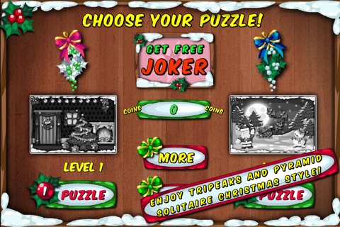 Christmas Solitaire - Tripeaks and Pyramid Winter Holiday Card Game screenshot 4