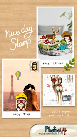 Nice Day Stamp by PhotoUp - Cute and Nice App with Stamps Sticker Frame and Filter for photoのおすすめ画像1