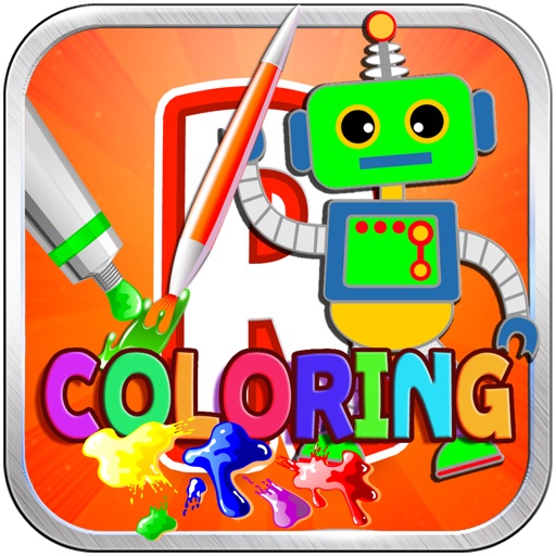 Robot Coloring Page Edition Icon
