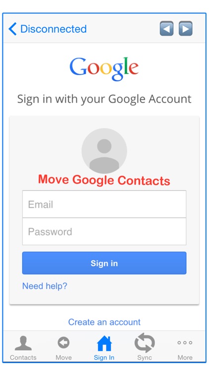 Move Contact: Contacts to Group
