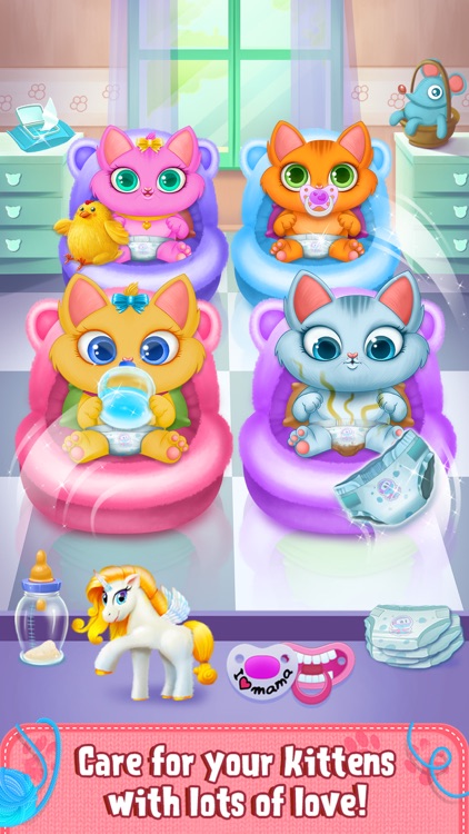 My Newborn Kitty - Fluffy Care screenshot-3