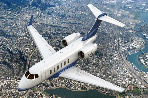 Flight Simulator (Bombardier Challenger 605 Edition) - Become Airplane Pilot screenshot 4