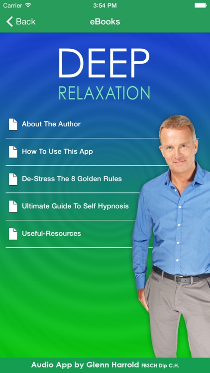 Deep Relaxation Hypnosis AudioApp-Glenn Harrold screenshot-3