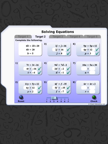 Maths Workout - Solving Equations 1 screenshot 2