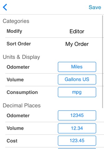 Fuel Log 3 - The free Vehicle Cost and Trip Management screenshot 3