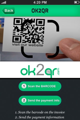 OK2QR App screenshot 2