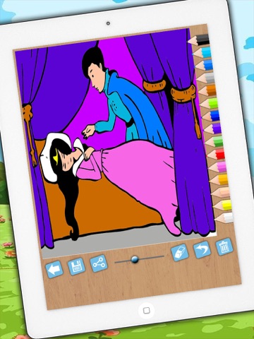 【图】Pintar cuentos de hadas: juego educativo para colorear a Rapunzel o Cenicienta para niños(截图3)