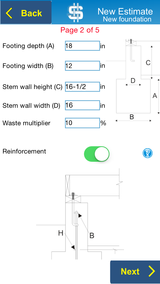 How to cancel & delete Concrete Foundation Estimator from iphone & ipad 3