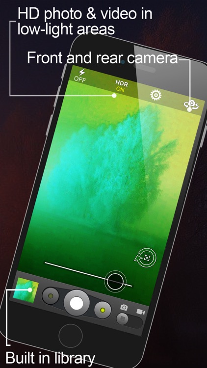 NightShot –x Night Vision Slow Shutter Speed Photography (Photos and Videos in low light) screenshot-3