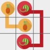 Connect and match the fruits