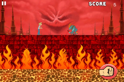 Hellfire Escape! - Extreme Running Man Dash- Free screenshot 2