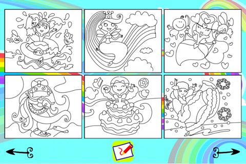 Princess Draw & Color screenshot 2