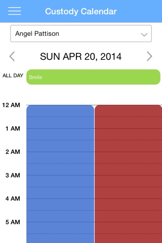 Custody Calendar screenshot 3