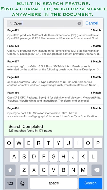 XPSView for iOS : Read XPS & OXPS documents and Export to PDF