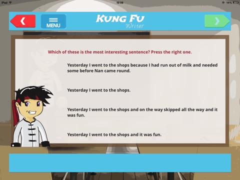 Kung Fu Writer - Beginner screenshot 2