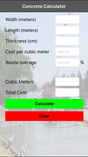 Concrete Calculator Metric(圖2)-速報App