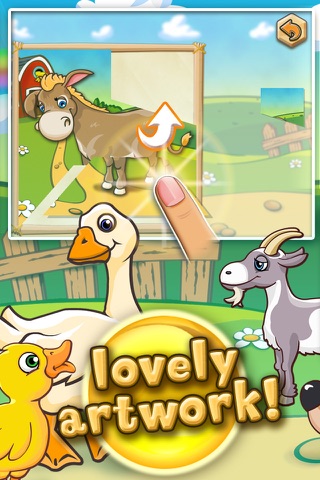 Farm animal puzzle for toddlers and kindergarten kids Deluxe screenshot 4