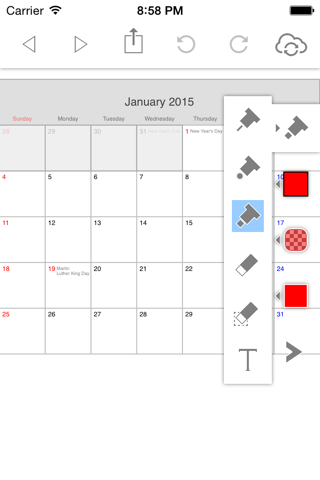 PolyCalendar 2015 - Schedule and Handwriting - screenshot 4
