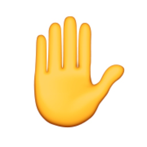 Talk to the Hand Emoji — Giant-sized emojis for real life Icon