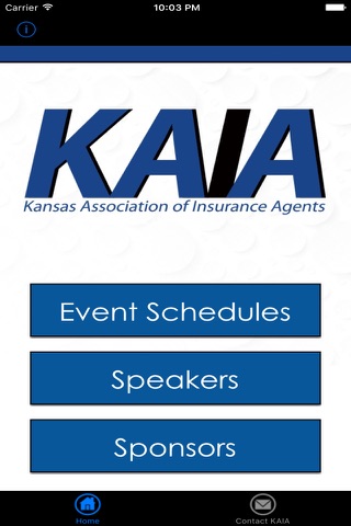 KAIA Events. screenshot 2