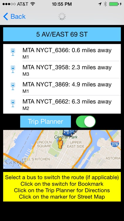 NYC Instant Real Time MTA Bus Text - Public Transportation Directions and Trip Planner Pro screenshot-3