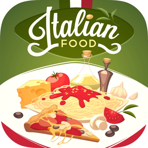 Italian Food. Quick and Easy Cooking. Best cuisine traditional recipes & classic dishes. icon