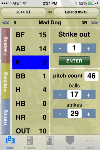 StatCatcher™ Baseball (Player Edition) screenshot 2
