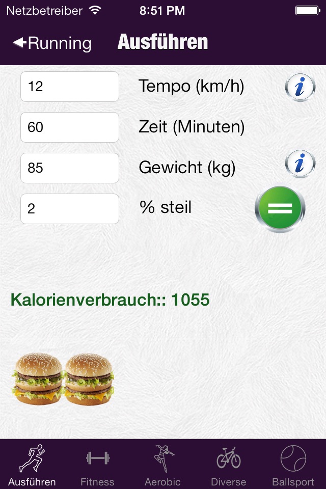 Sports Calorie Calculator - The best exercise tool screenshot 2