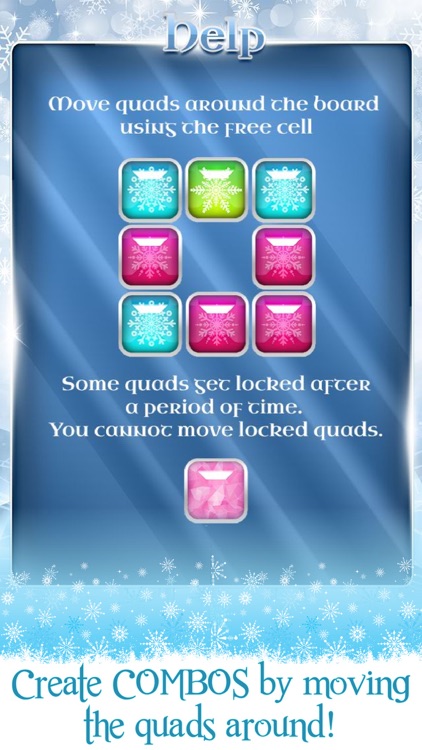 Ice Princess Frozen Snowflake matching Puzzle Game