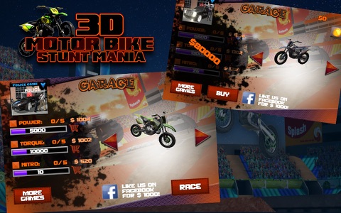 3D Motor Bike Stunt Mania screenshot 3