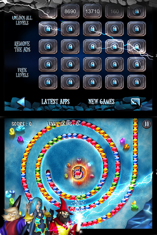 Frozen Ice Wizards & Witch in the Revenge of the Ancient Marble Blast screenshot 4