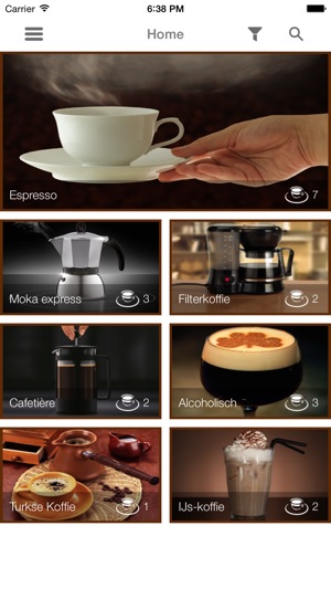 Koffie - Alle recepten van cappuccino to