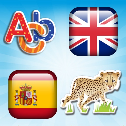 Spanish - English Voice Flash Cards Of Animals And Tools For Small Children icon