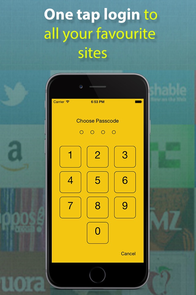 Password Manager - A Secret Vault for Your Digital Wallet with Fingerprint & Passcode screenshot 4