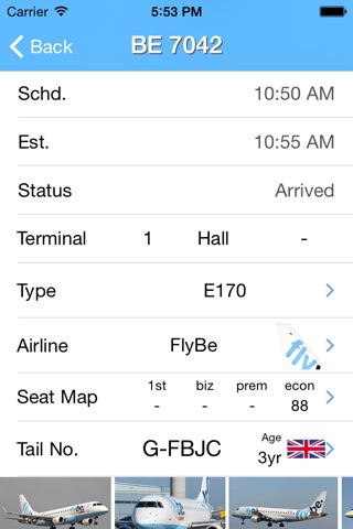 Birmingham Airport - iPlane Flight Information screenshot 2