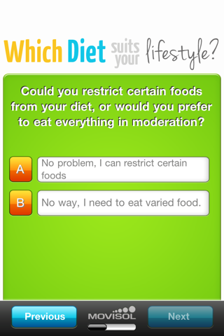 Which diet suits your lifestyle? screenshot 2