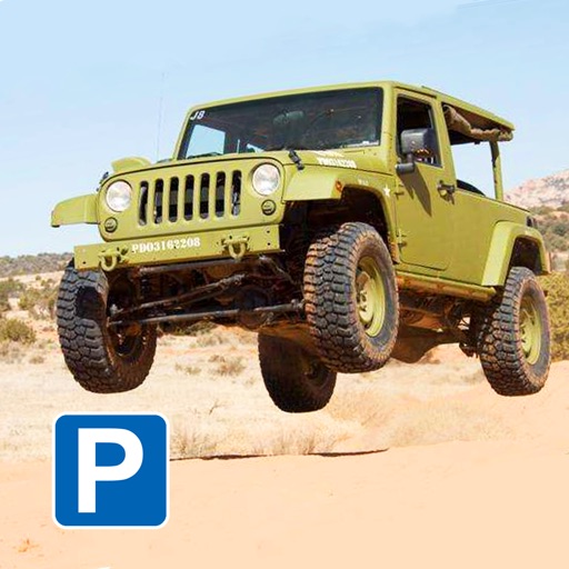 Animal Safari Jeep Parking Icon