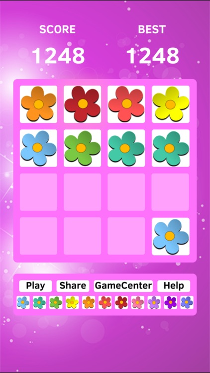 Flower Magic - swipe tiles 2048 edition game free screenshot-3