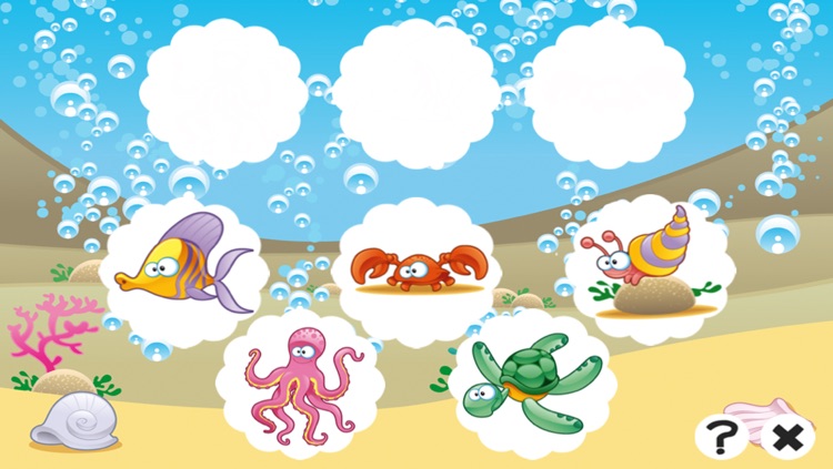 Animal-s Underwater Memo For Kids: Fun Education-al Kids Game