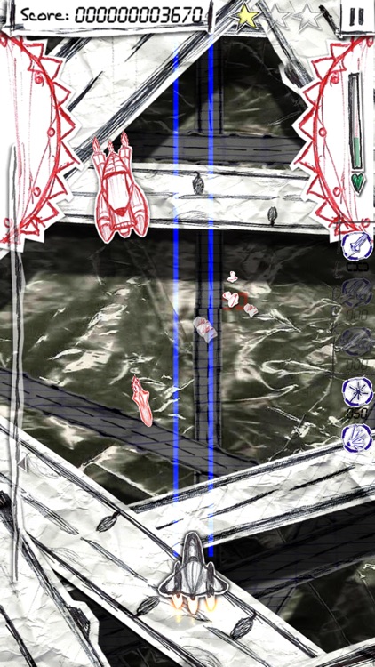 Shock-X. - Space shooter wars paper screenshot-3