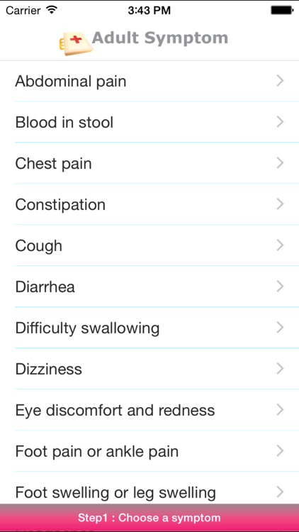 Adult Symptom Checker