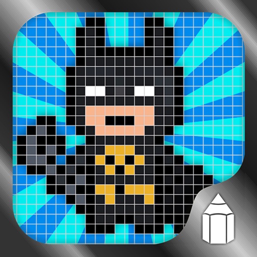 How to Draw Pixel Superheroes iOS App