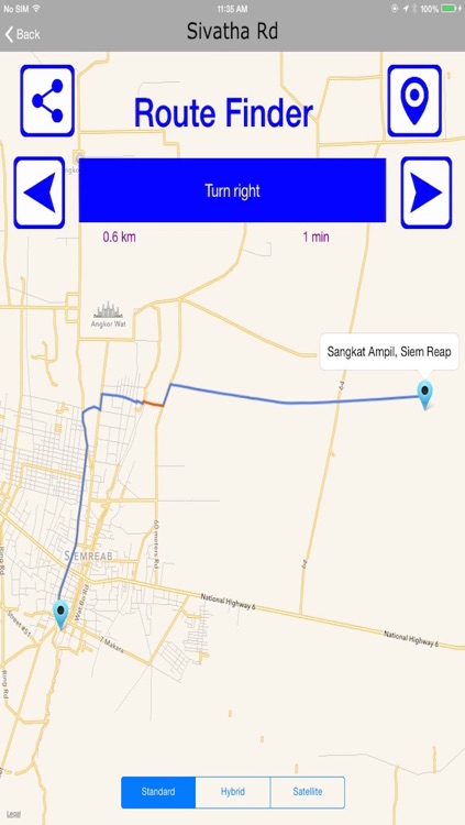 Siem Reap Offlinemaps With Route Finder