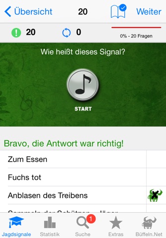 Jagdhornsignale screenshot 2