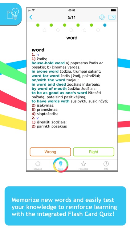 English <-> Lithuanian Slovoed Deluxe talking dictionary screenshot-3