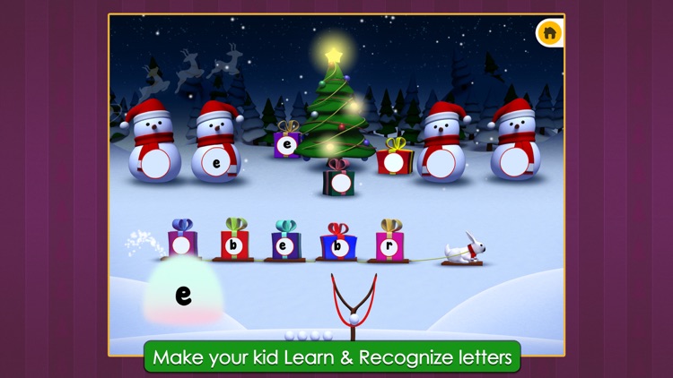 Icky Snow Ball Attack - Phonics & Vowels - Christmas Edition