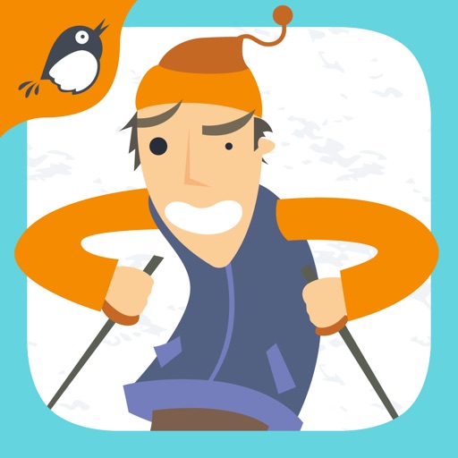 Snow Skiing Stay on Path icon