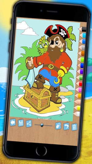 Pintar piratas - juego educativo de colorear piratas para ni(圖1)-速報App