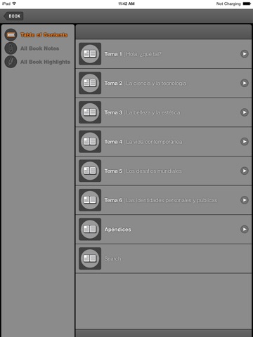 Temas eBook screenshot 2
